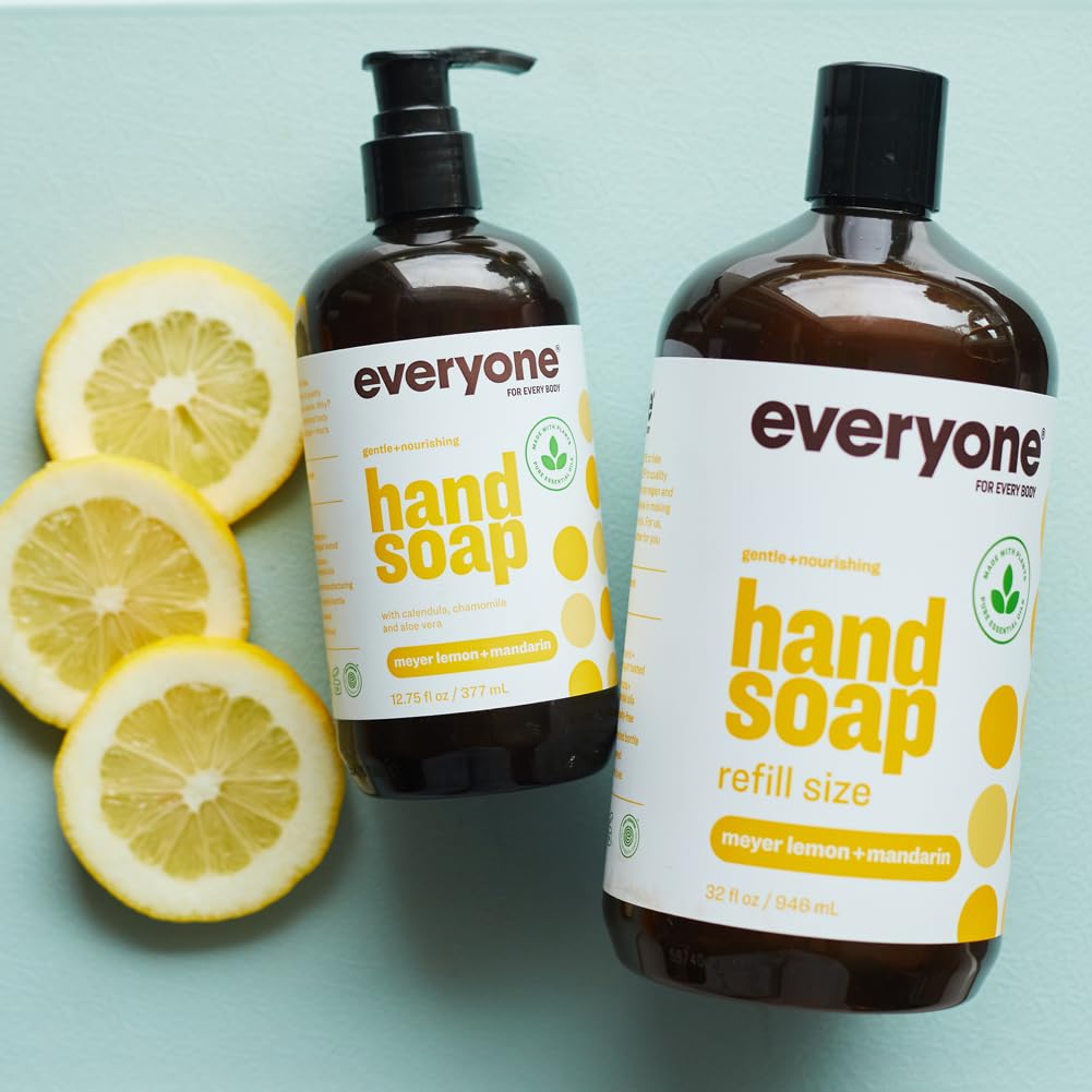 Everyone Meyer Lemon + Mandarin Refill Size Hand Soap, 32 FZ