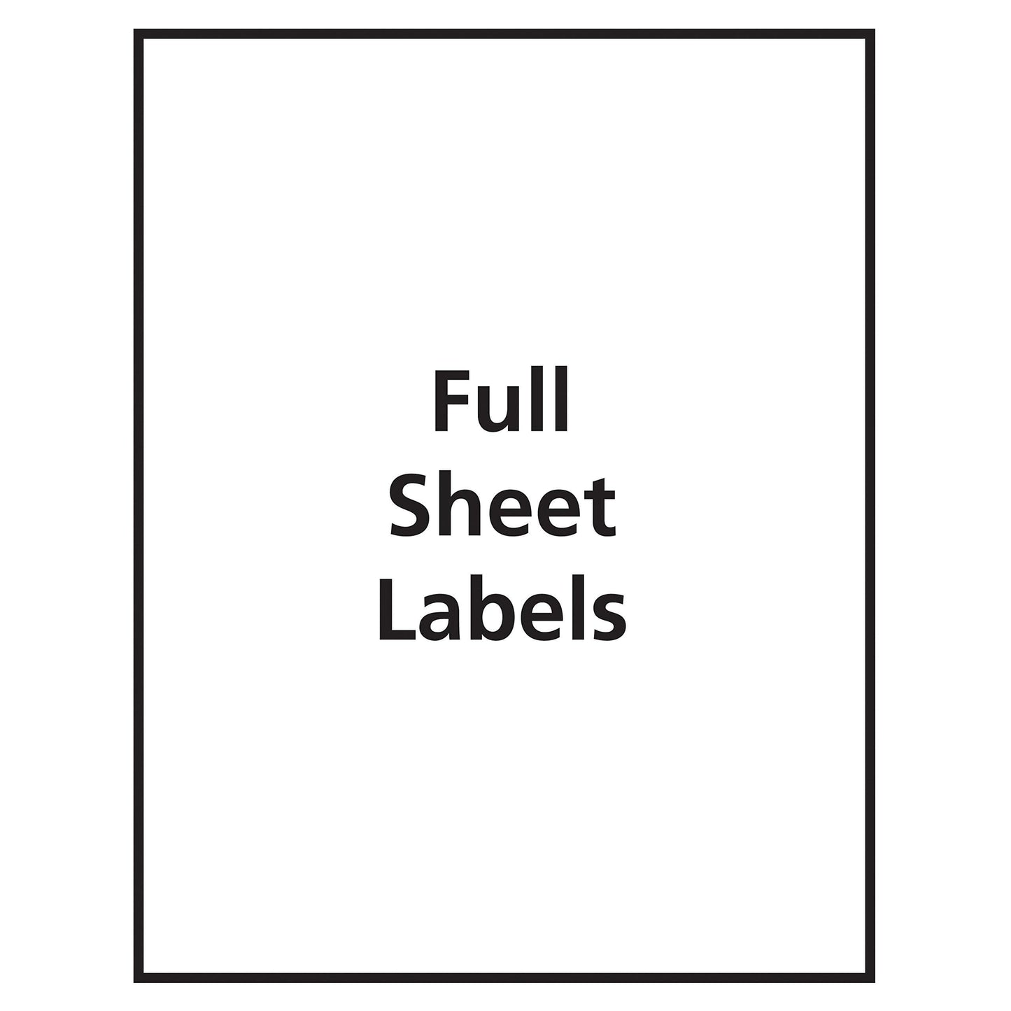 Avery Full Sheet Printable Shipping Labels, 8.5" x 11", Matte Clear, 10 Blank Mailing Labels (18665)