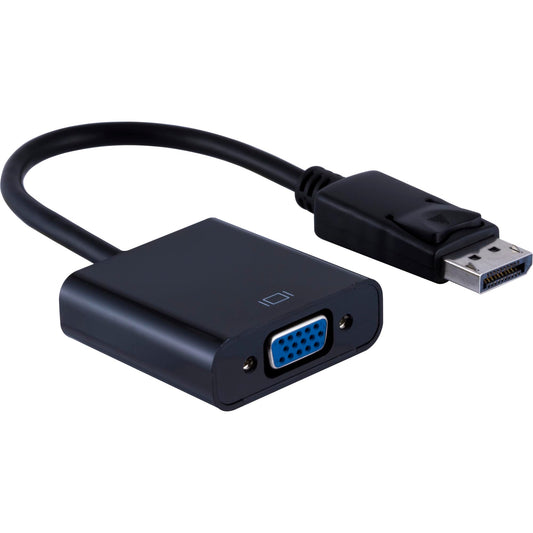 ATIVA® DisplayPort to VGA Pigtail Adapter, 6", Black, 36543