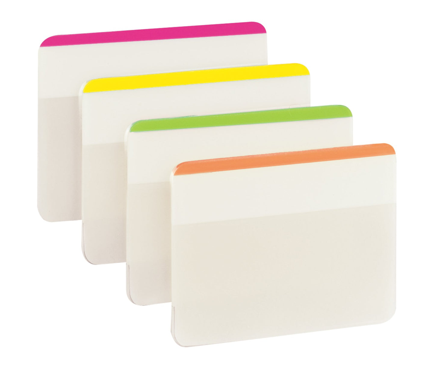 Post-it Tabs, 2 in, Assorted Bright Colors, 6 Tabs/Color, 4 Colors, 24 Tabs/Pack (686F-1BB)