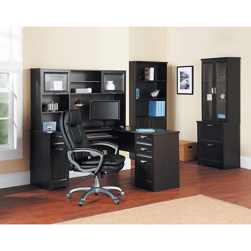 Realspace Magellan 58"W Hutch For Corner Desk, Espresso