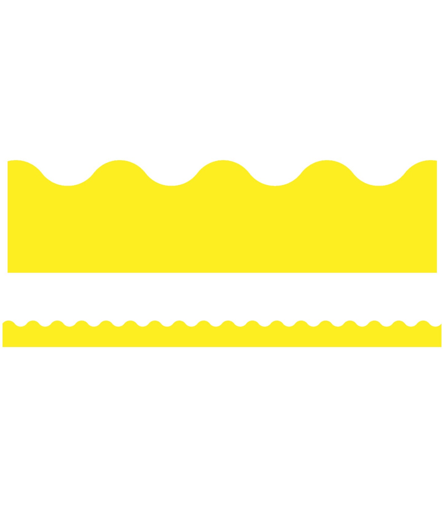 CD-1217 - Yellow Scalloped Border, 39' by Carson Dellosa