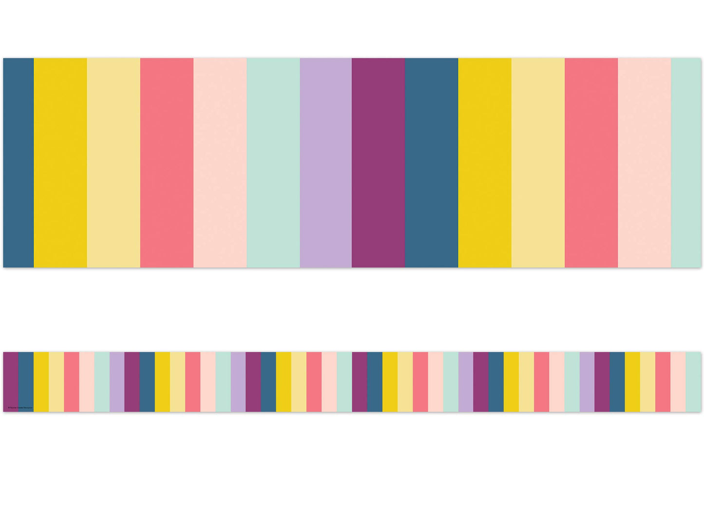 Teacher Created Resources Oh Happy Day Stripes Straight Border Trim (TCR9088)