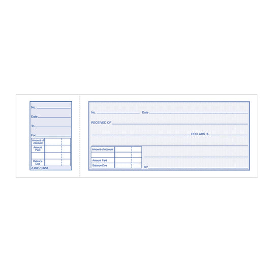 Adams Money Receipt Book With Stub, 5 15/16in. x 2 3/4in., Pack Of 5