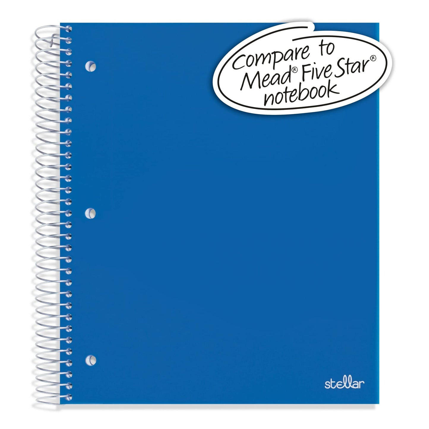 Office Depot� Brand Stellar Poly Notebook, 8-1/2" x 11", 5 Subject, College Ruled, 200 Sheets, Blue [Unknown Binding]