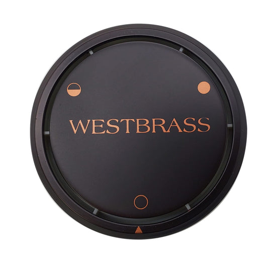 Westbrass D493CHM-12 Universal Patented Deep Soak Round Replacement 2-Hole Bathtub Overflow Cover for Full and Over-Filled Closure, 1 Pack, Oil Rubbed Bronze