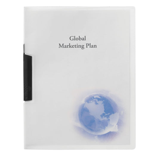 GBC Globe Design Swing Clip Punch-free Report Cover (21539)