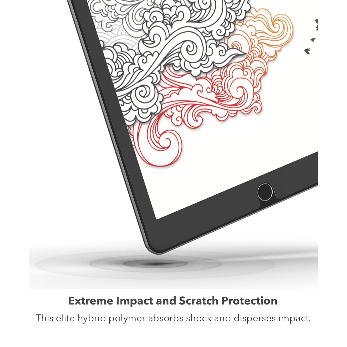 ZAGG InvisibleShield GlassFusion+ Canvas - simulates writing or drawing on paper - Made for Apple iPad 10.2" (8th Gen) and iPad 10.2" (7th Gen)