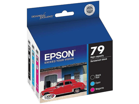 EPSON 79 Claria Hi-Definition Ink Standard Capacity 3 Color Cartridge Combo Pack (T079920-S) Works with Artisan 1430, Stylus Photo 1400