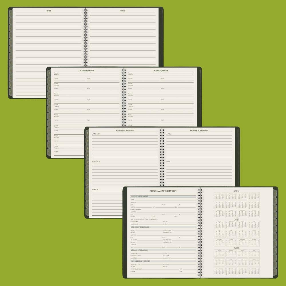 2021 Monthly Planner by AT-A-GLANCE, 9" x 11", Large, Recycled, Green (70260G6021)