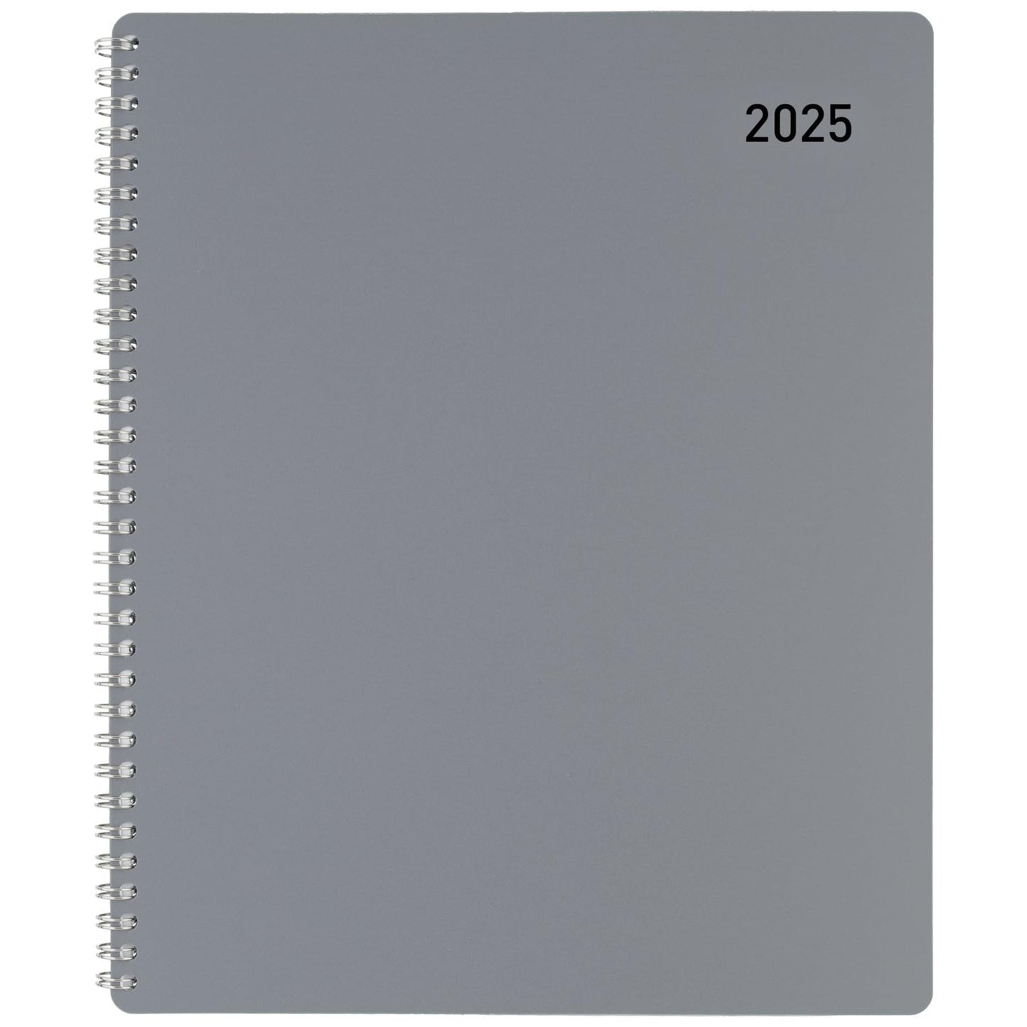 2025 Office Depot Weekly/Monthly Planner, 8-1/2" x 11", Silver, January To December, OD711830