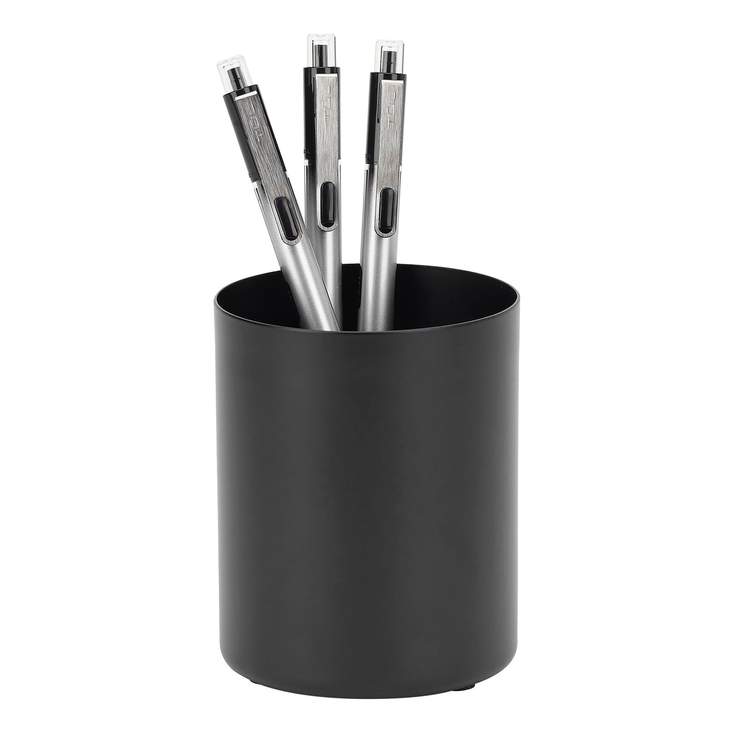 Realspace™ Metal Pencil Cup With Antimicrobial Treatment, 4" x 3-3/16" x 3-3/16", Black