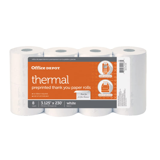 Thermal Thank You Paper Rolls (3 1/8 in x 230 ft)