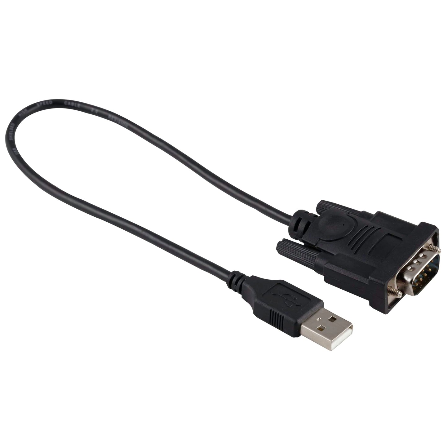ATIVA® USB 2.0 to Serial Adapter, 1’, RS-232 DB9, Black, 26847