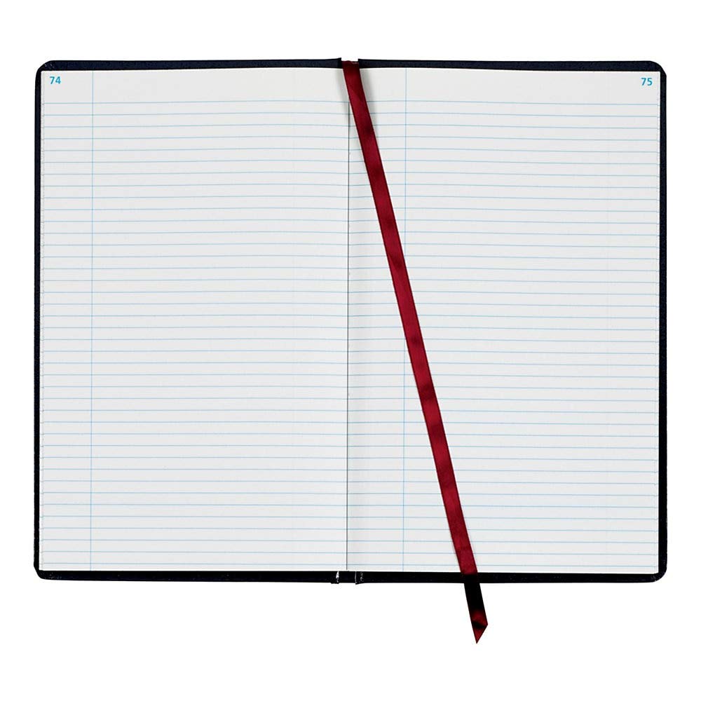 Adams Record Ledger, Hard Bound Textured Cover, 7.5 x 12.25 Inches, 150 Acid Free Pages, Navy (ARB712R1M)