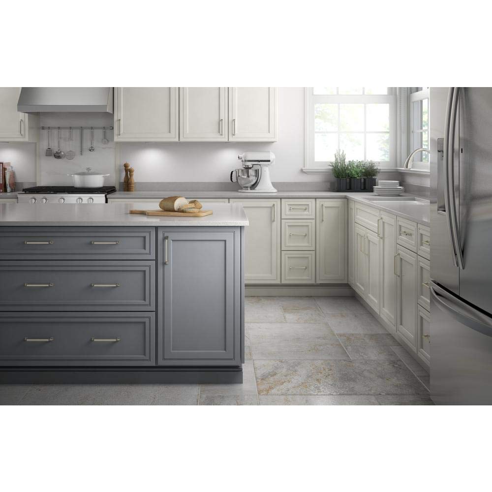 Brightened Opulence 5-1/16 in. (128mm) Center-to-Center Polished Nickel Drawer Pull