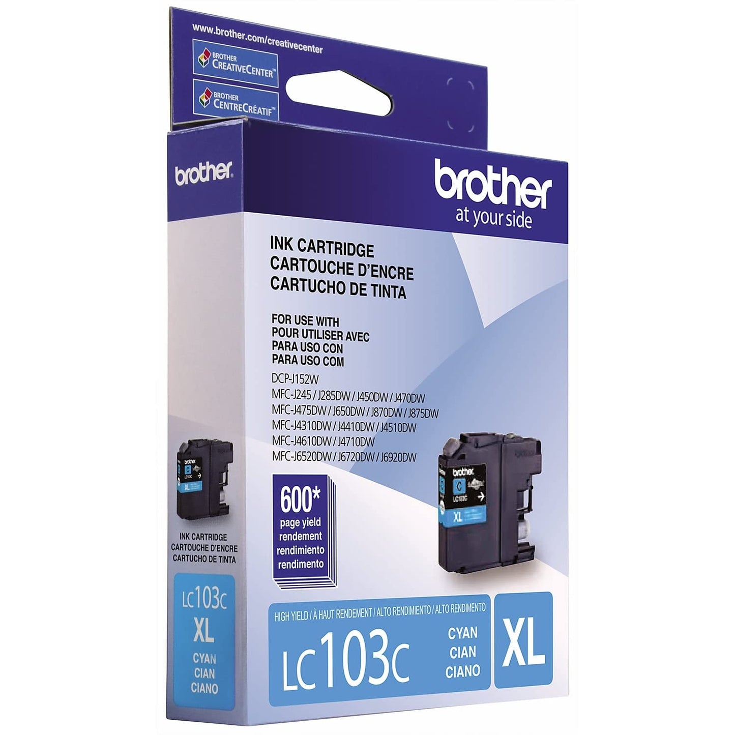 Brother LC-103C DCP Ink Cartridge (Cyan) in Retail Packaging -  - EXP 10/2018