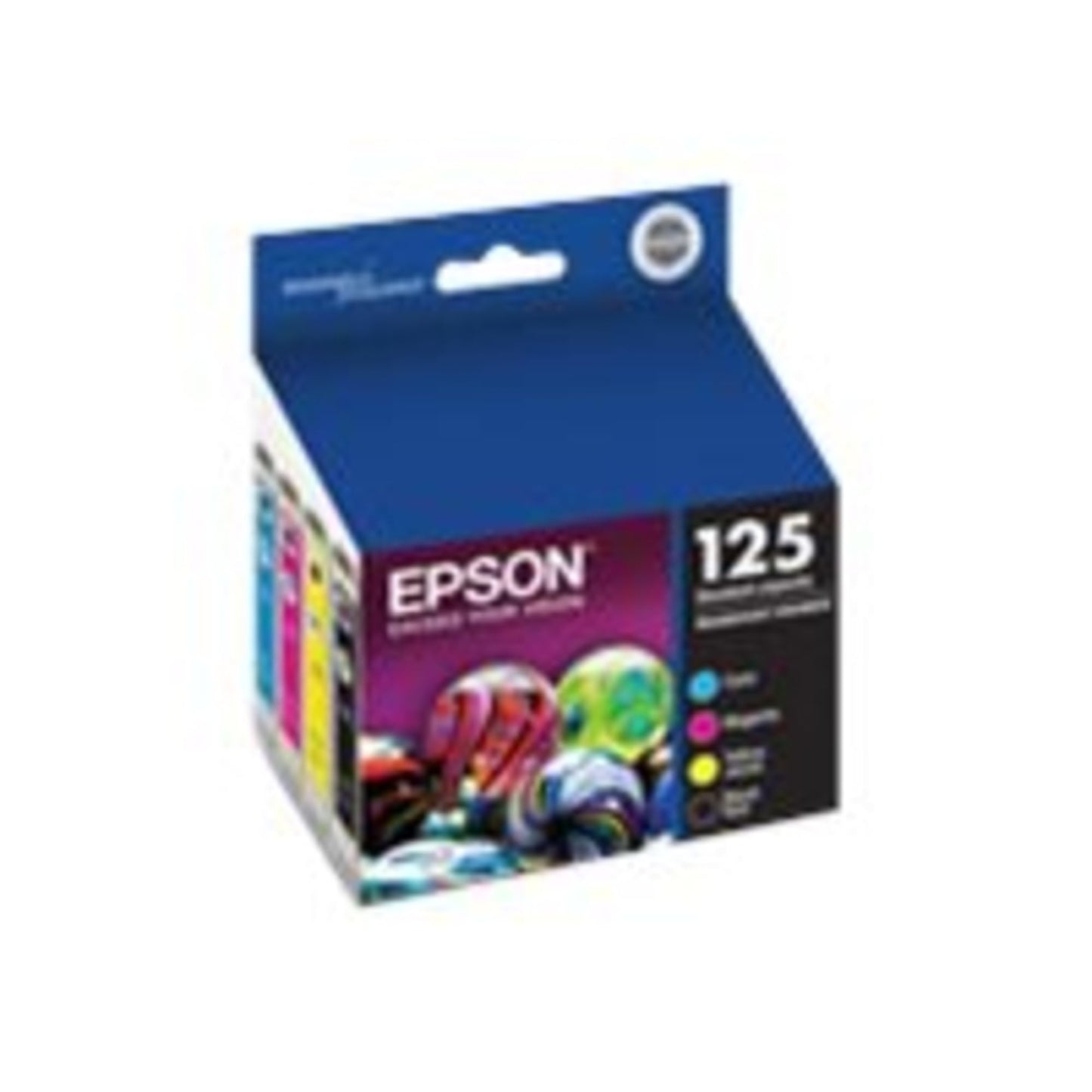 EPSON 125 DURABrite Ultra Ink Black & Color Cartridge Combo Pack For Stylus NX-125, NX-127, NX-130, NX-230, NX-420, NX-530, NX-625, WorkForce WF-320, WF-323, WF-325, WF-520