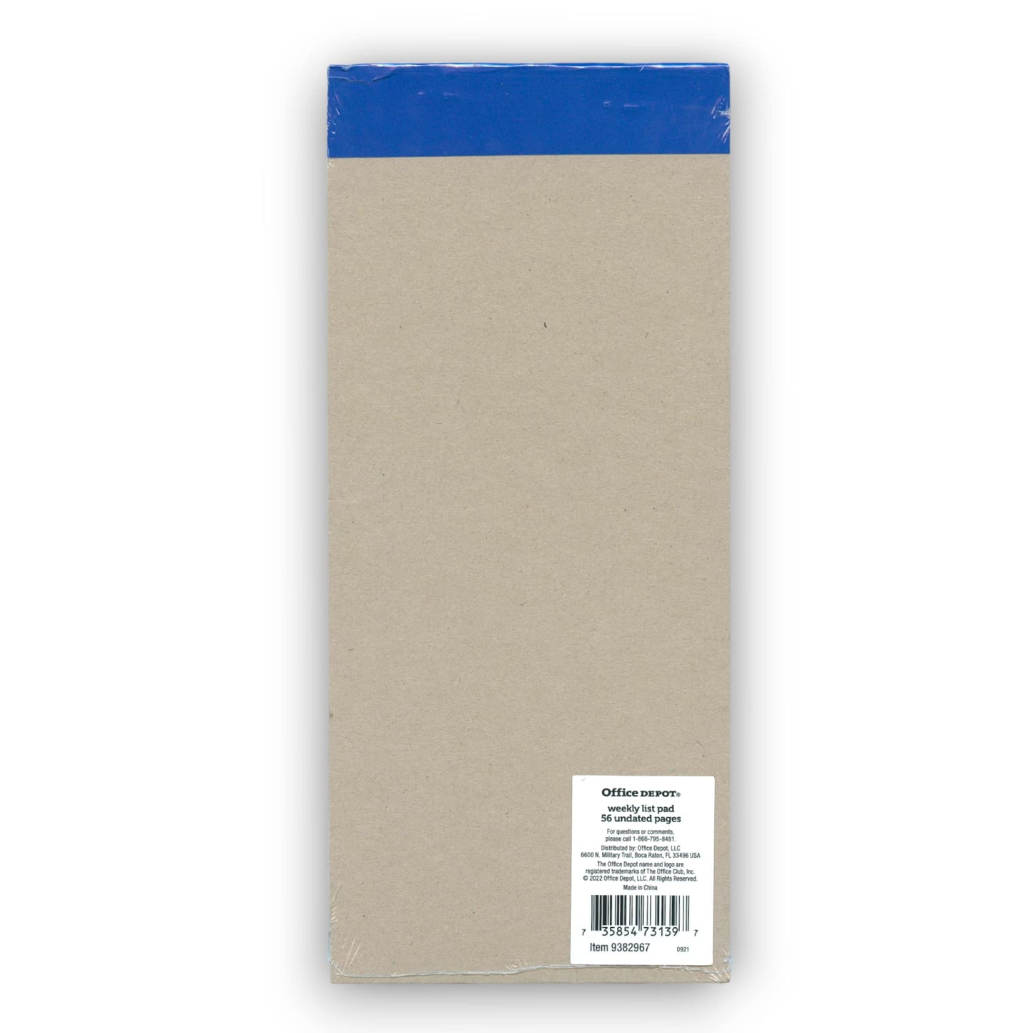 Office Depot Brand Weekly Undated List Pad, 4� x 9�, Bold Joy