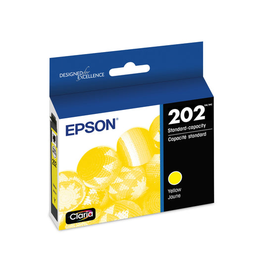 EPSON 202 Claria Ink Standard Capacity Yellow Cartridge (T202420-S) EXP 10.2023