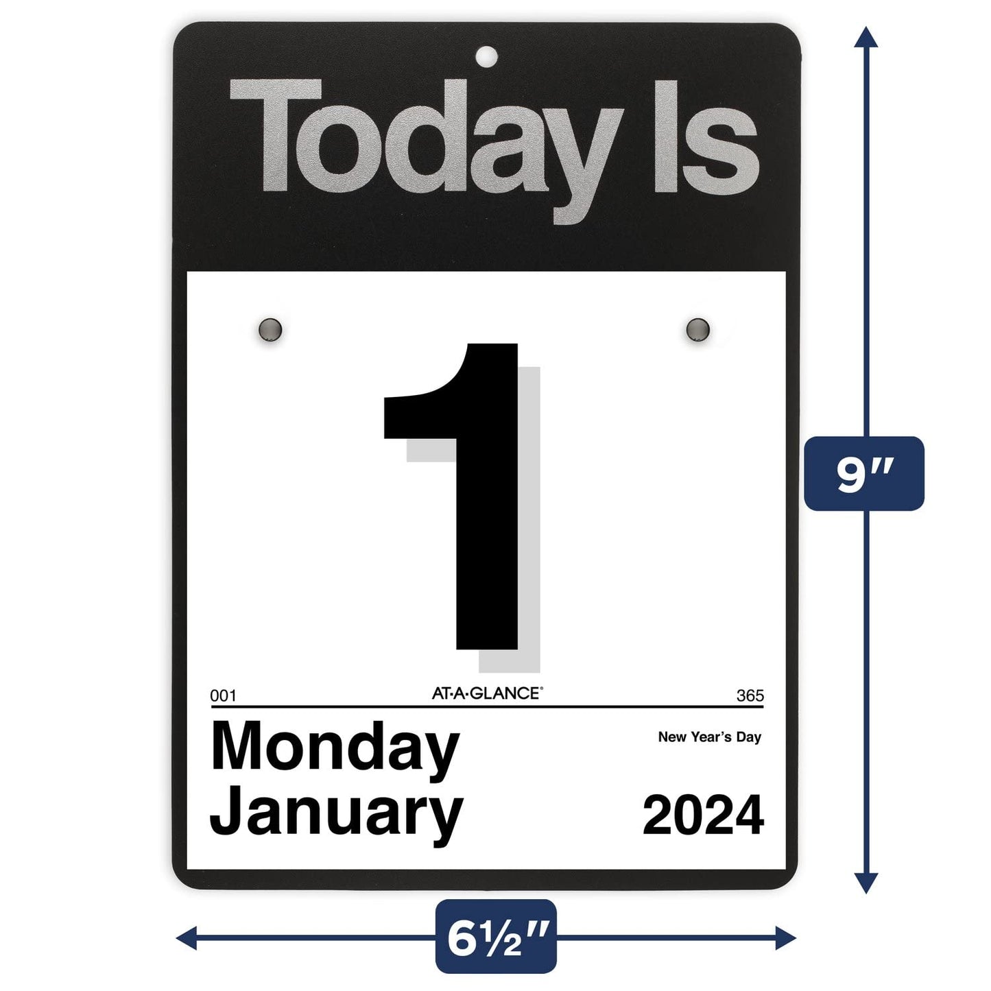 AT-A-GLANCE 2024 “Today Is” Daily Wall Calendar, 6" x 6", Small (K10024)