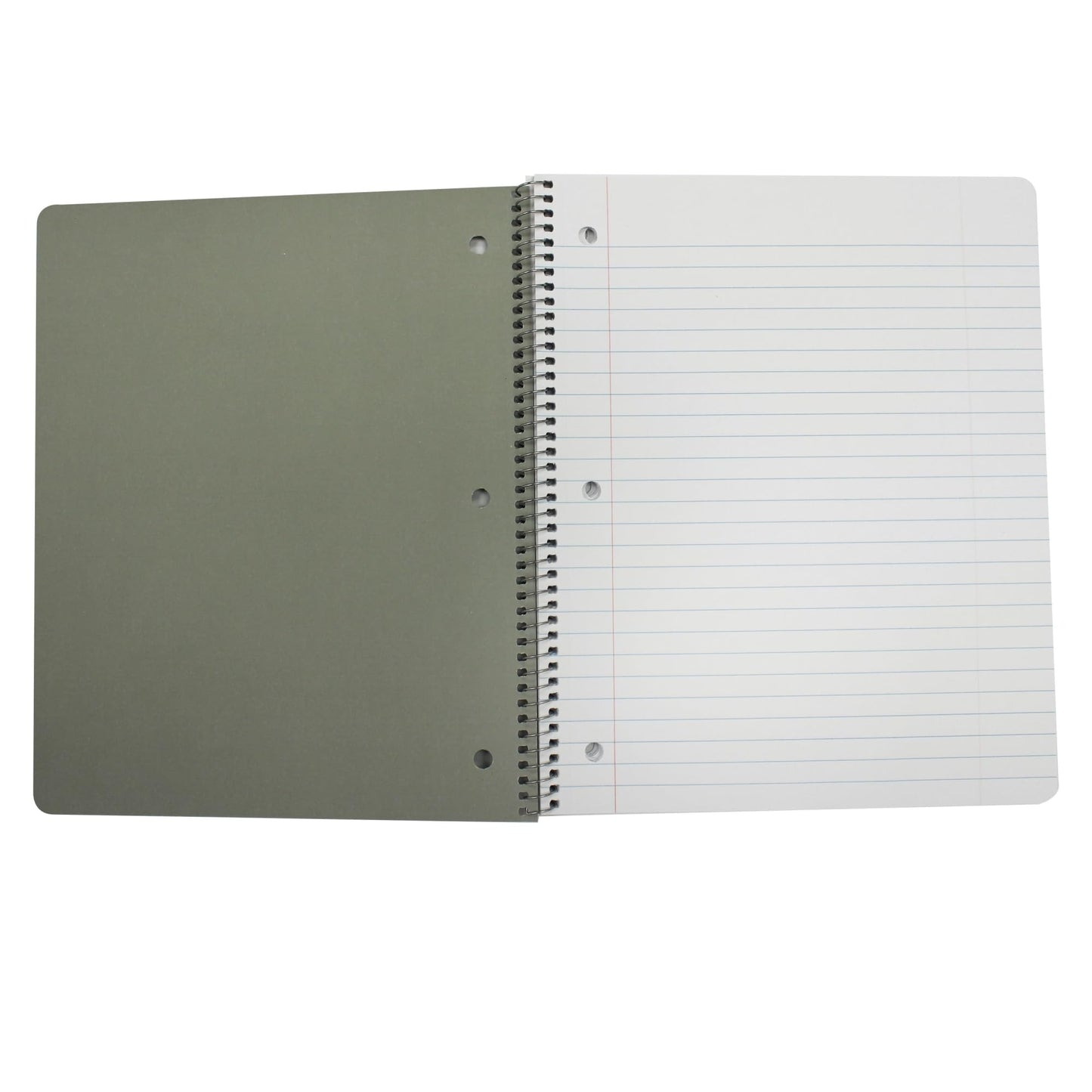 U Style Notebook With Microban, 8-1/2" x 10-1/2", 1 Subject, Wide Ruled, 80 Sheets, Black