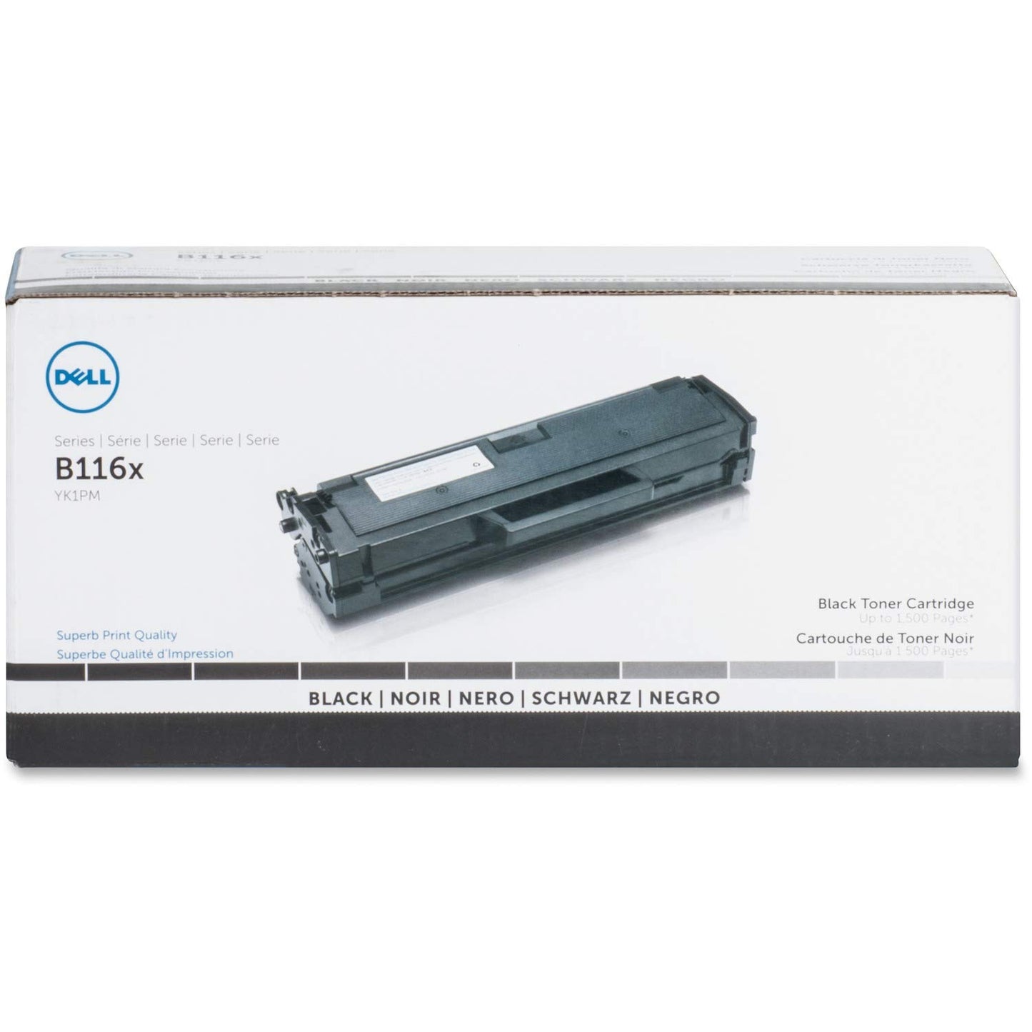 Dell YK1PM 331-7335 B1160 1163 1165 Toner Cartridge (Black) in Retail Packaging, 884116081173