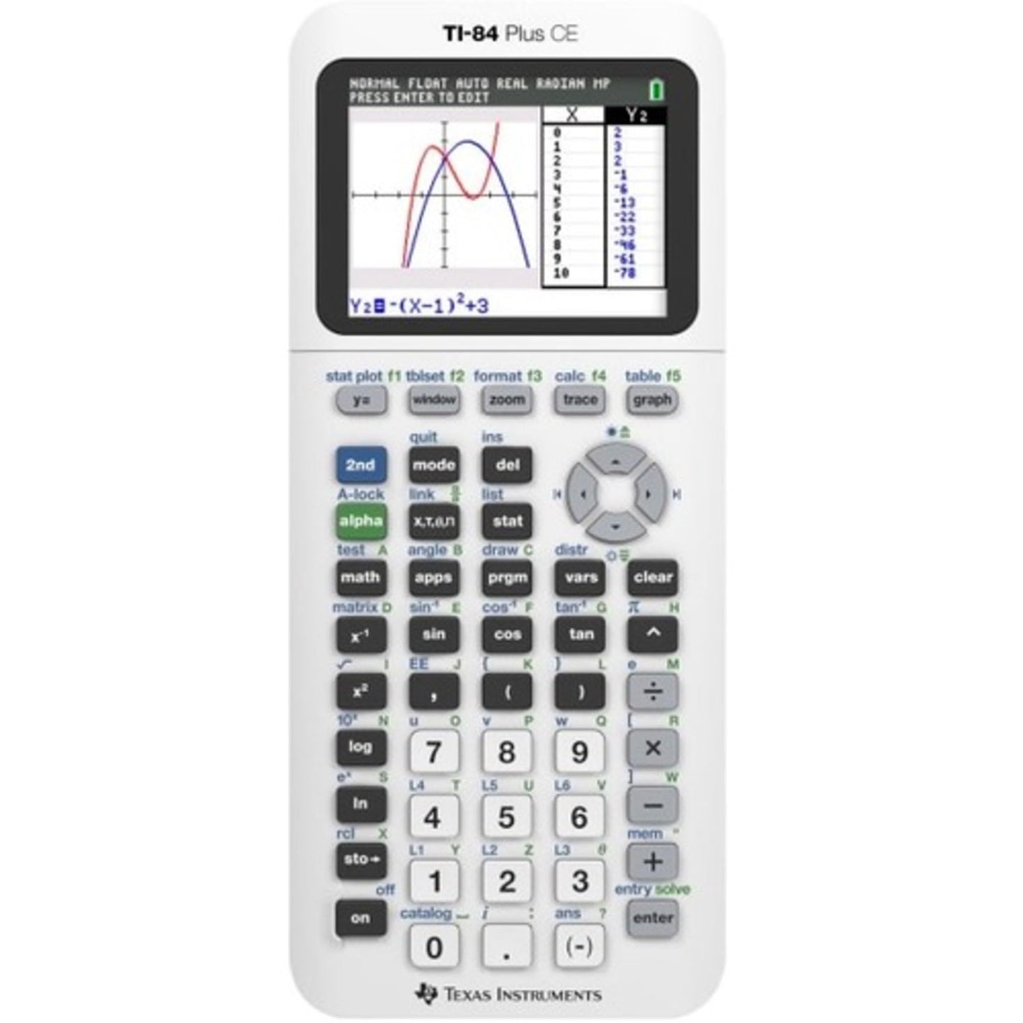 Texas Instruments TI-84 Plus CE Color Graphing Calculator, Bright White