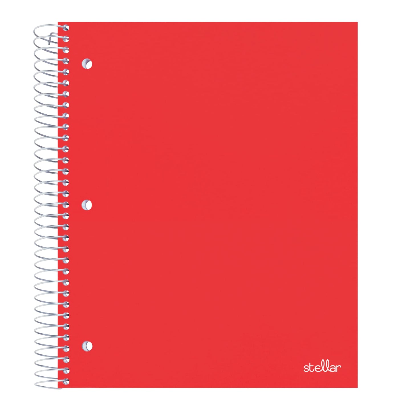 Office Depot� Brand Stellar Poly Notebook, 8-1/2" x 11", 5 Subject, College Ruled, 200 Sheets, Red [Unknown Binding]