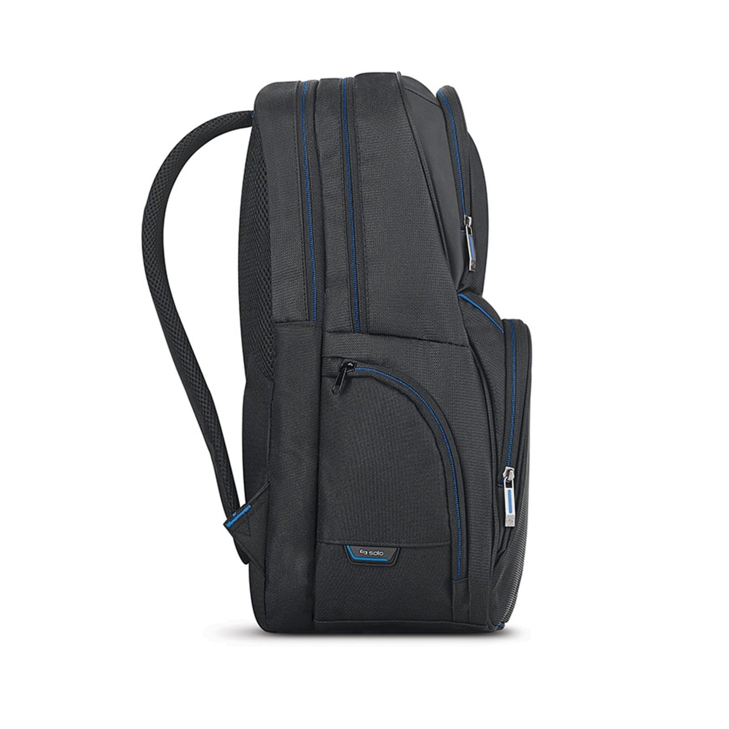 SOLO NY Ambition Laptop Backpack, Black/Blue, up to