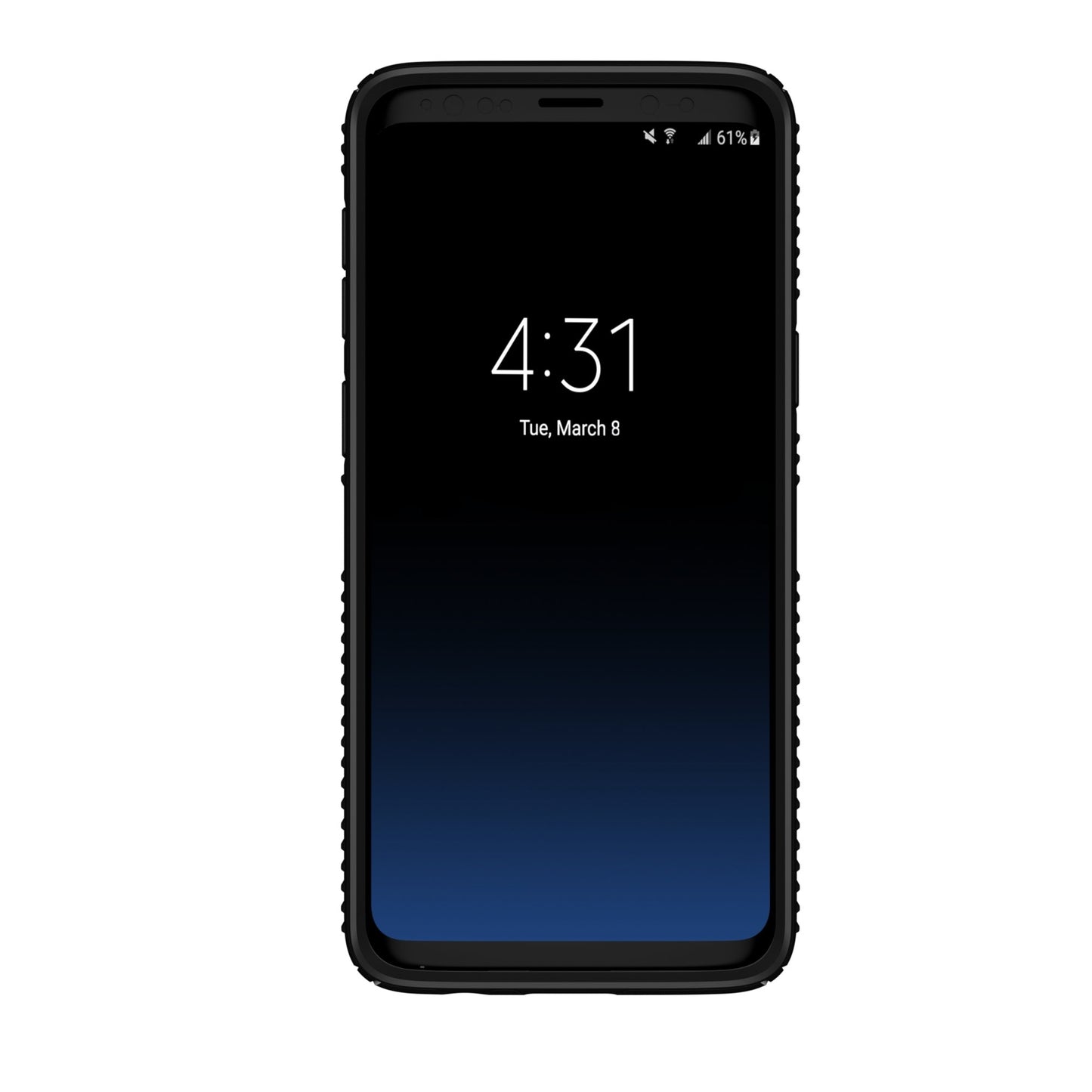 Speck Presidio Grip Samsung Galaxy S9 Case, Black/Black - 109509-1050