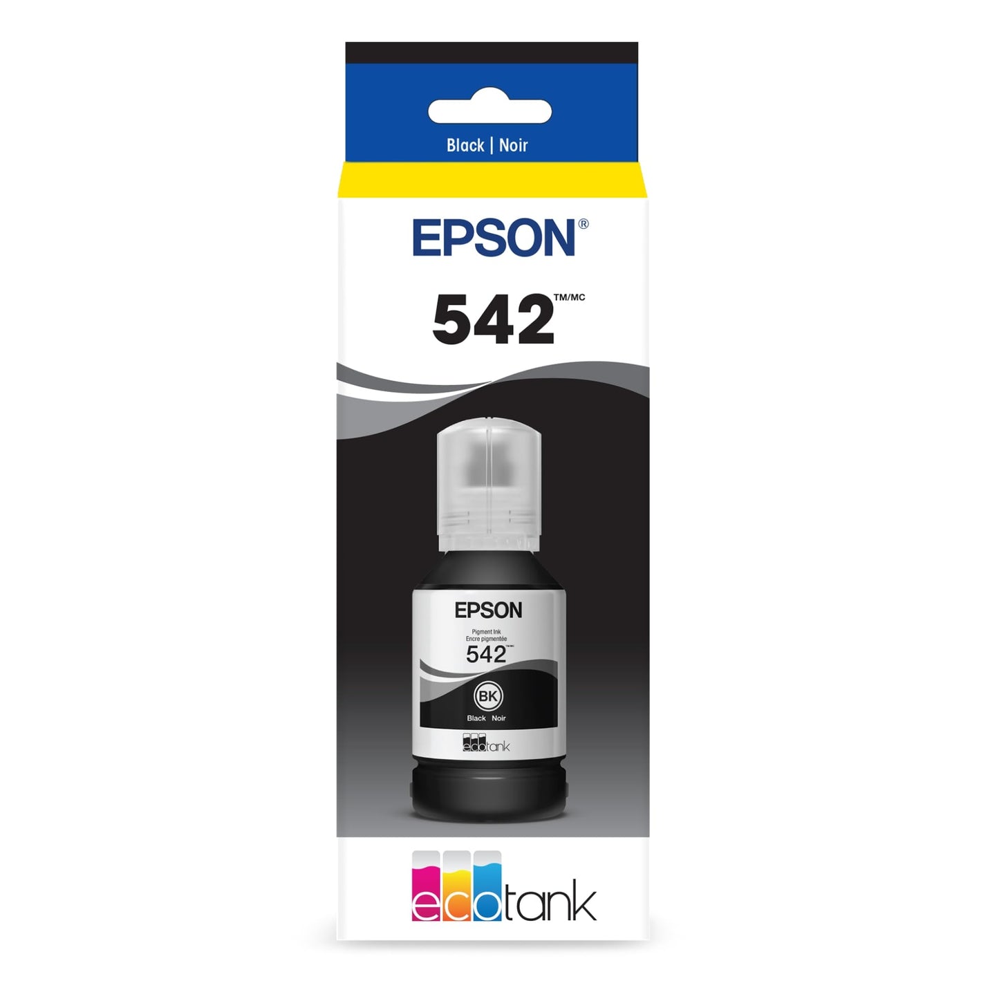 EPSON 542 EcoTank Ink Ultra-high Capacity Bottle Black (T542120-S) Works with EcoTank Pro ET-5150, ET-5170, ET-5180, ET-5800, ET-5850, ET-5880, ET-16600, ET-16650