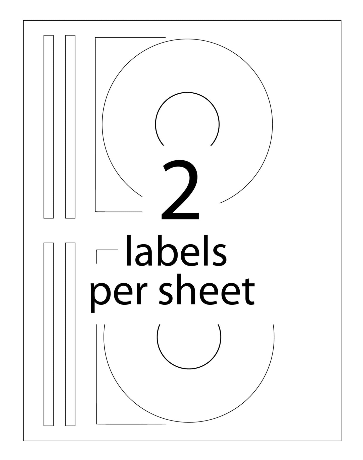 Avery CD Labels, Print to The Edge, Permanent Adhesive, Matte, 40 Face Labels & 80 Spine Labels (8692)