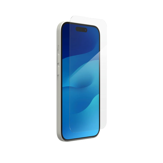 ZAGG InvisibleShield Glass Elite iPhone 15 Screen Protector - 5X Stronger with Reinforced Edges, Scratch & Smudge-Resistant Surface, Easy to Install, 6" L x 3.5" W