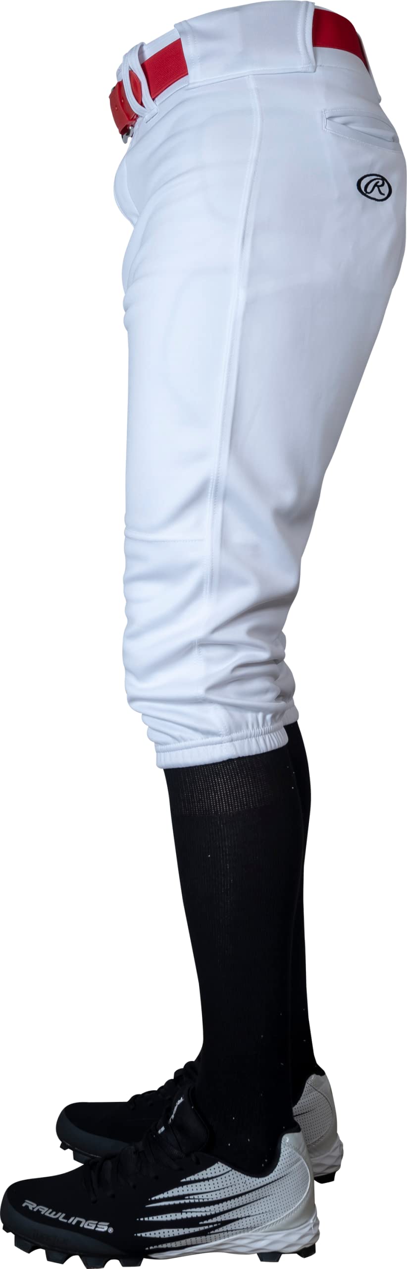 Rawlings PRO 150 Series Game/Practice Baseball Pant, Youth, Solid Color, Knicker, White, Small