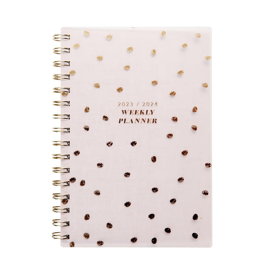 Gartner Studios Weekly Planner, 5" x 8", Pink Dot, January to December 2023