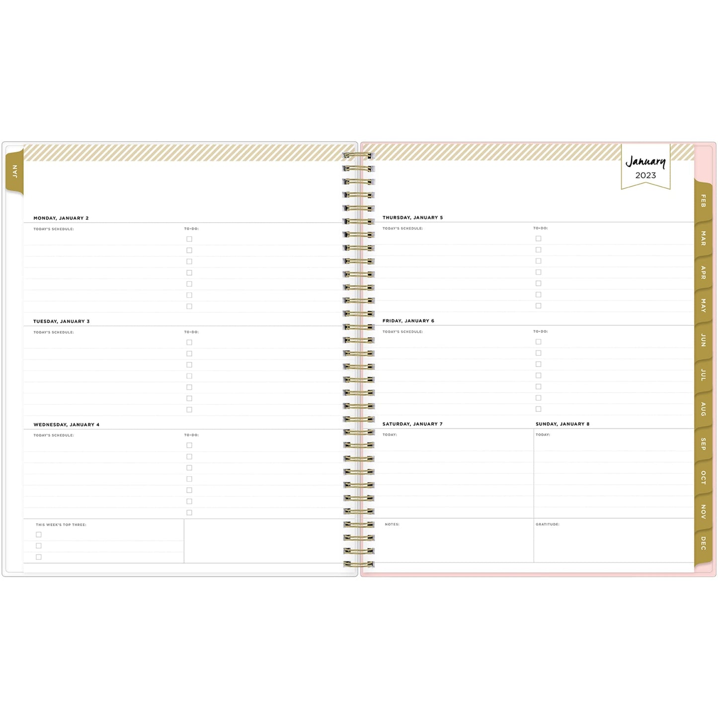 Day Designer Weekly/Monthly Planning Calendar, 8-1/2" x 11", Petals, January To December 2023, 138758