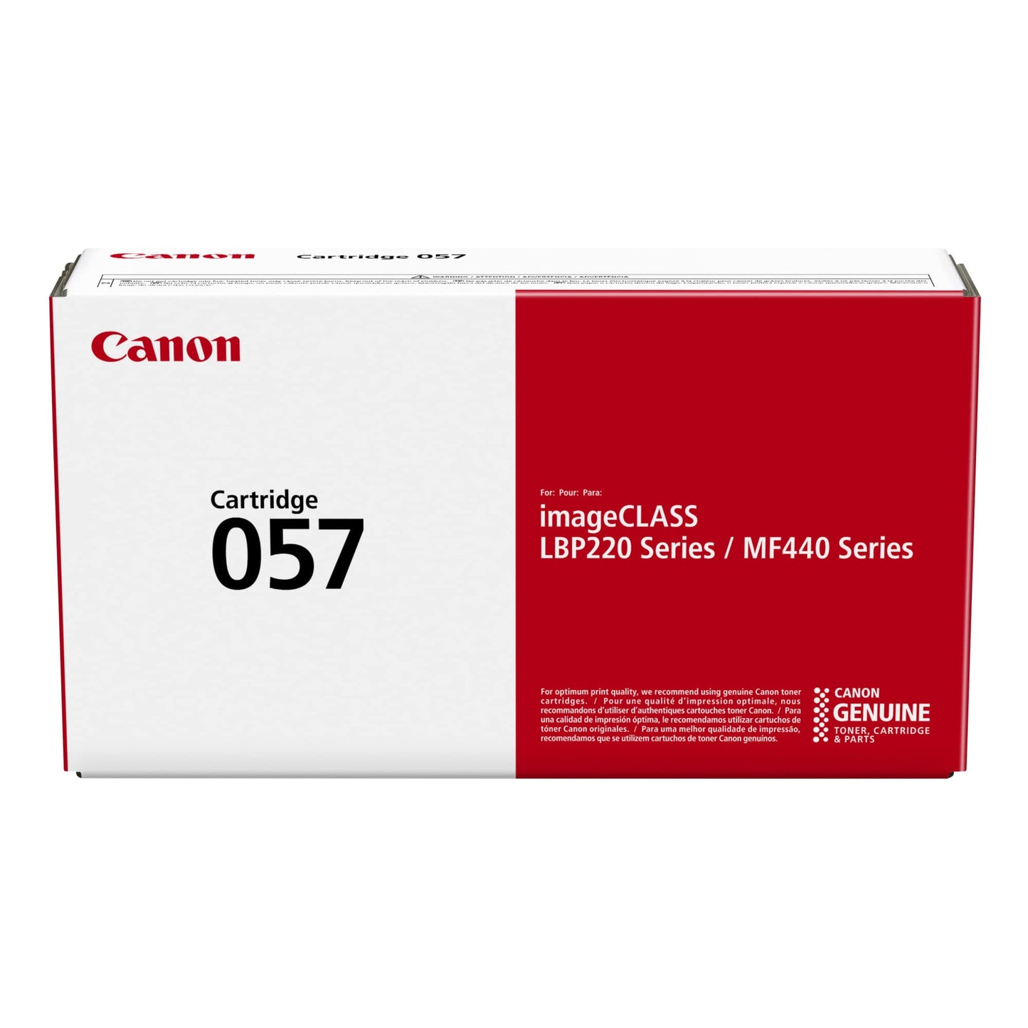 Canon Genuine Toner Cartridge 057 Black (3009C001), 1-Pack imageCLASS MF449dw, MF448dw, MF445dw, LBP228dw, LBP227dw, LBP226dw Laser Printers, Standard