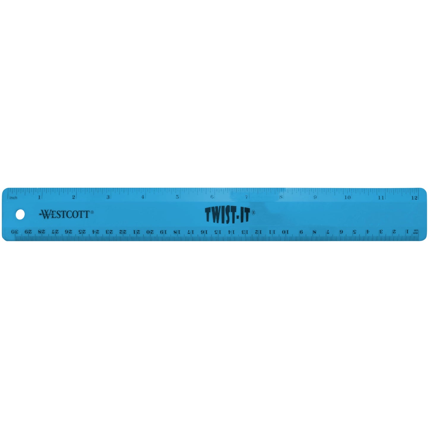 Westcott 12" Twist It Flexible Ruler, Assorted Colors