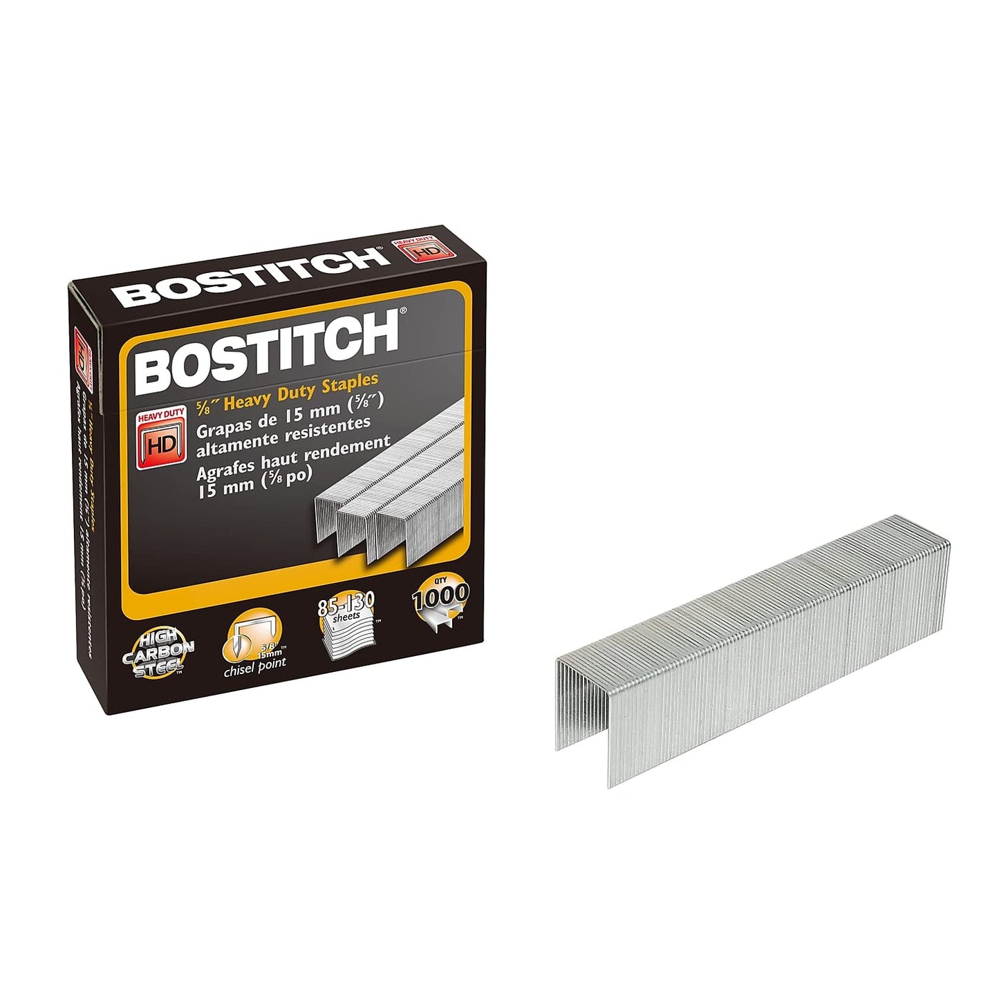 Amax SB35581M Heavy-Duty Staples, Use in B310HDS, 00540, 5/8-Inch L, 1000/BX