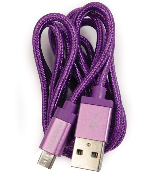 ESI CASES 3' Micro USB Cable Purple