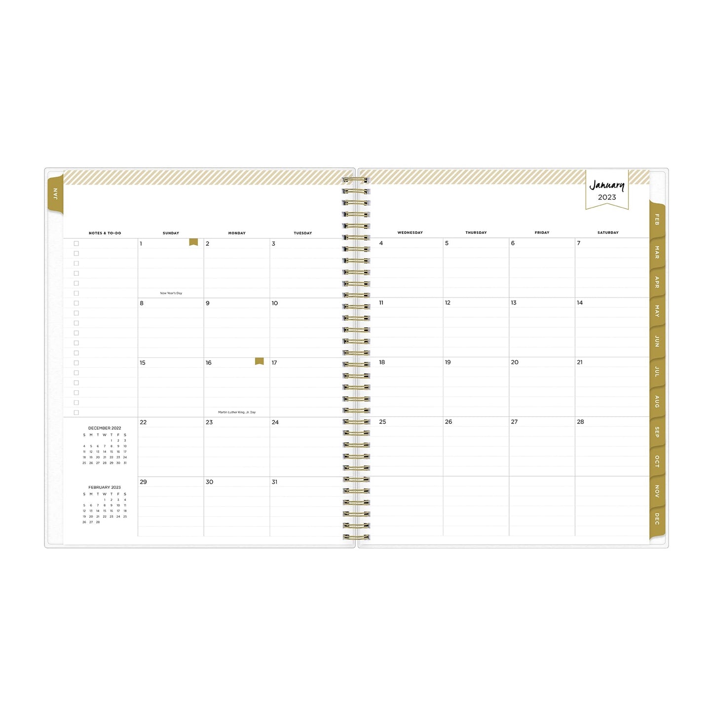 Day Designer Weekly/Monthly Planning Calendar, 8-1/2" x 11", Romance Black Frosted, January To December 2023, 138794