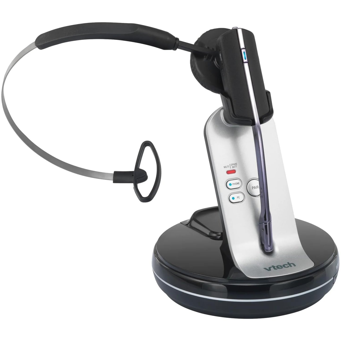 VTech VH6210 Convertible Office Wireless Headset,Silver