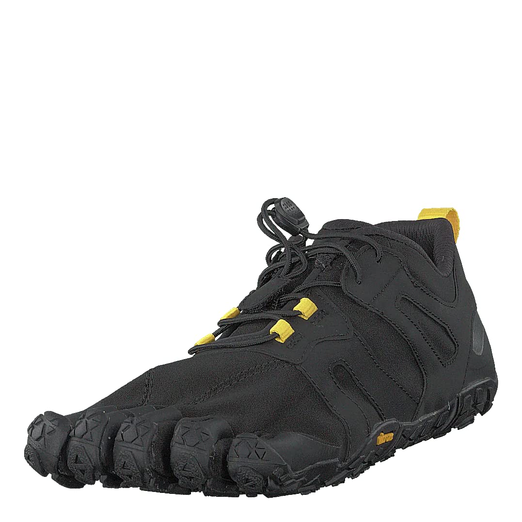 Vibram Women's FiveFingers V-Trail 2.0 Shoe, Black/Yellow, 39 EU / 8-8.5 US