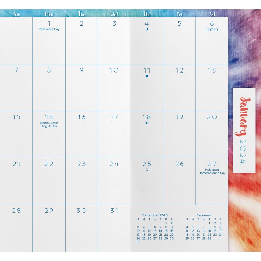 Trends International, Tie Dye 2024 Pocket Planner