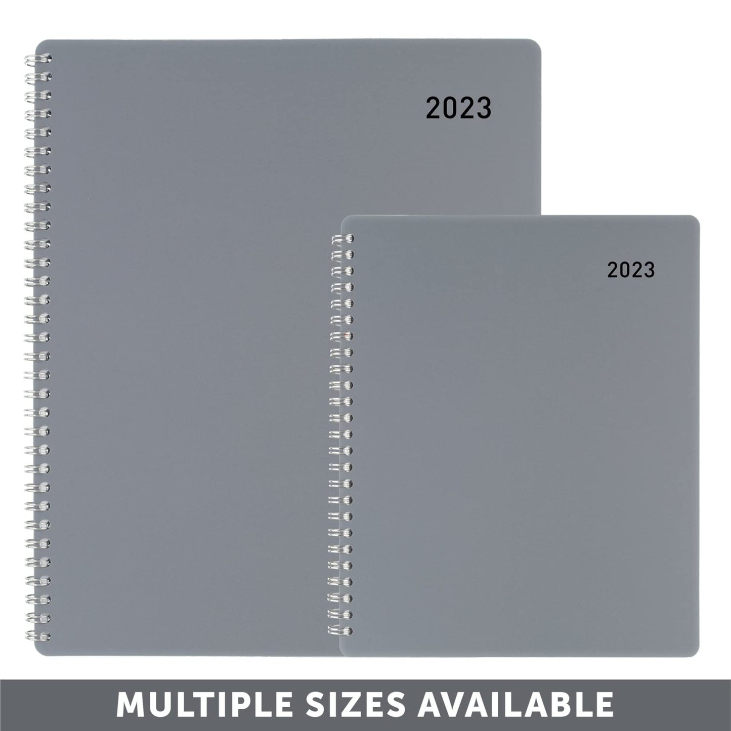 Office Depot� Brand Weekly/Monthly Planner, 7" x 9", Silver, January To December 2023, OD712000