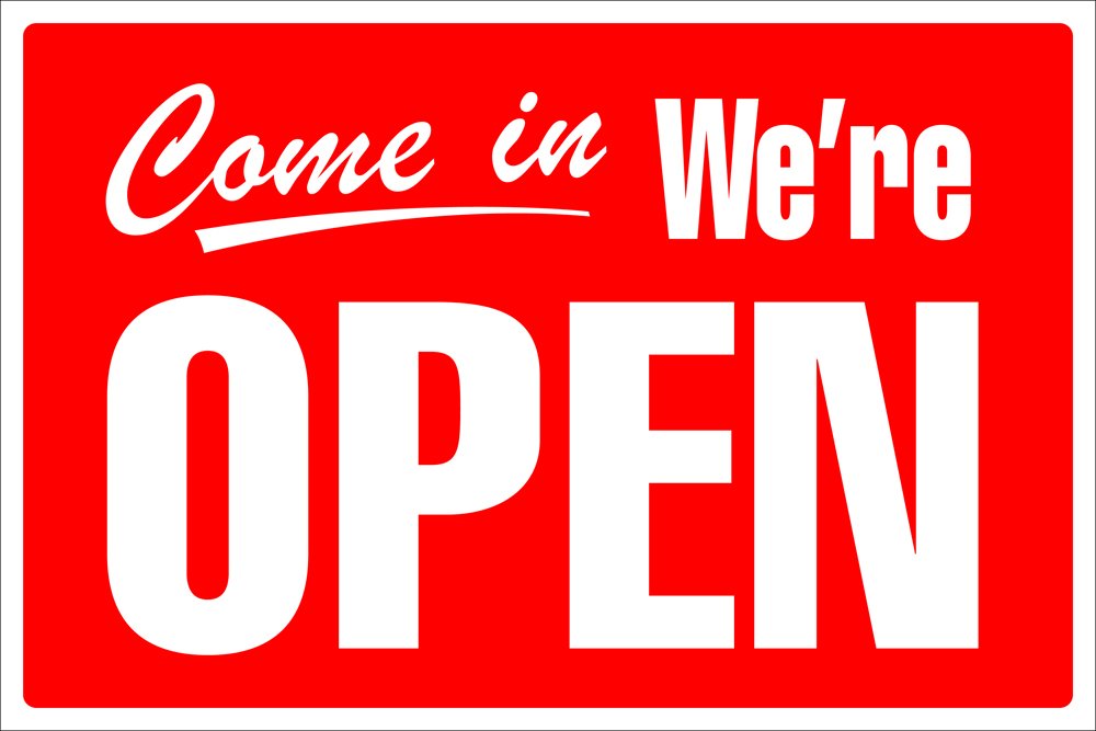 Cosco Sign, Open/Closed, 8 x 12 Inches (098012)