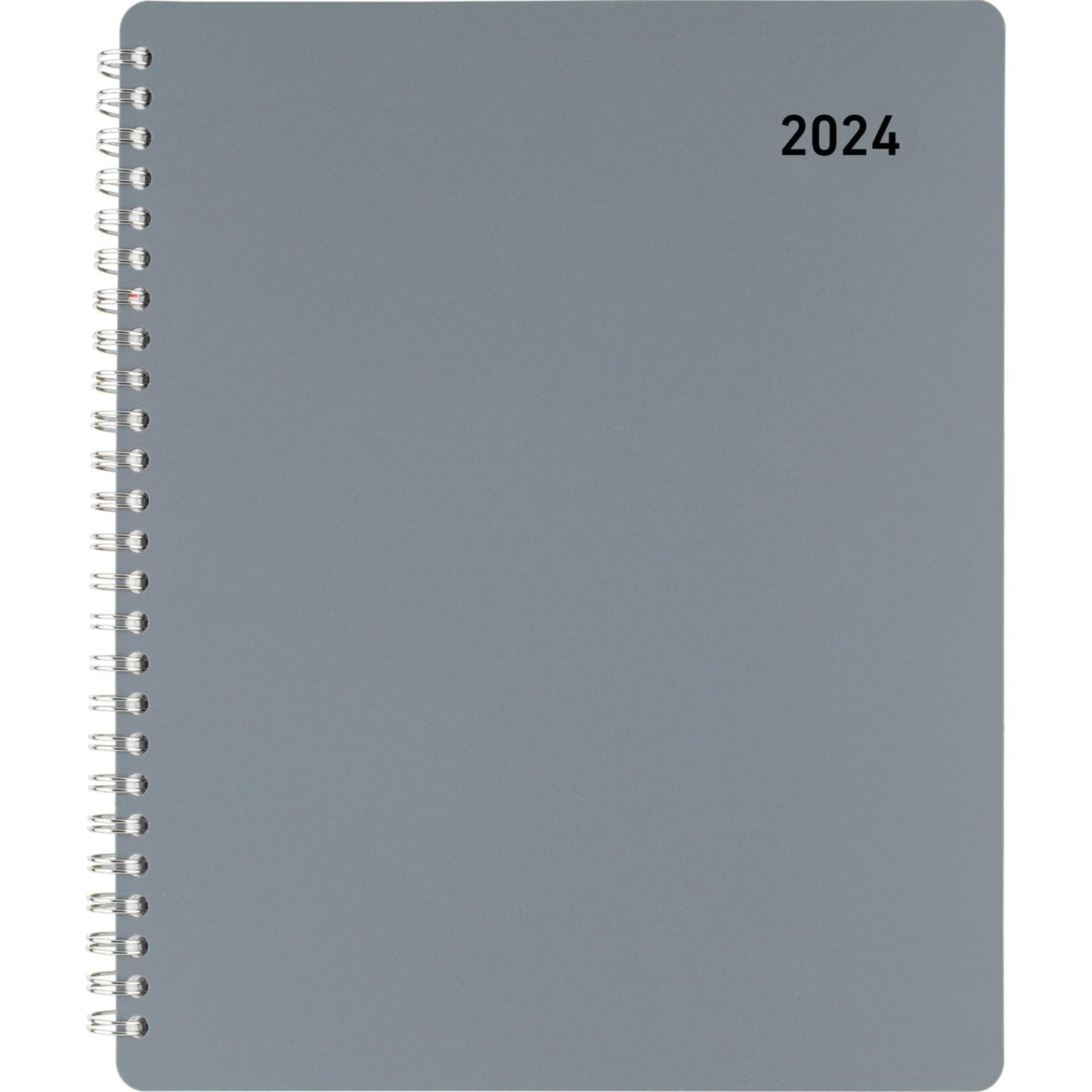 2024 Office Depot® Brand Weekly/Monthly Planner, 7" x 9", Silver, January to December 2024, OD712100