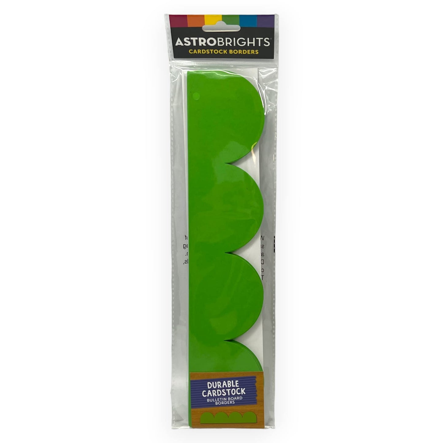 Astrobrights Bulletin Board Borders, 2" x 12", Pack of 20 Borders (Martian Green)