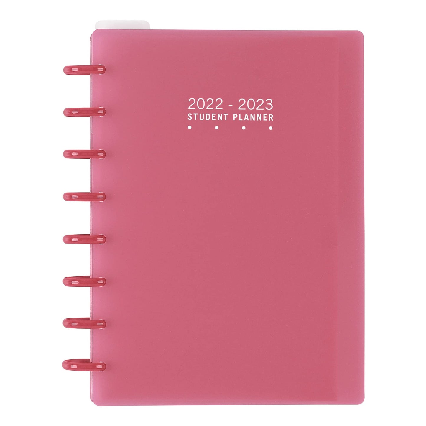 TUL� Discbound Weekly/Monthly Student Planner, Junior Size, Pink, July 2022 To June 2023, TULSTDPLNR